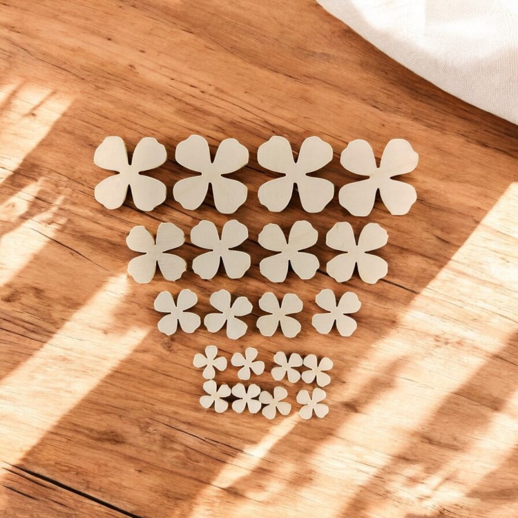 Kwiatki scrapki zestaw