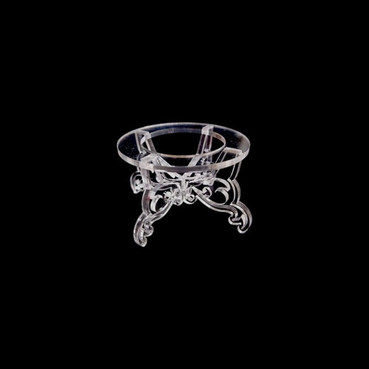 stojak na pisankę z plexi na czarnym tle