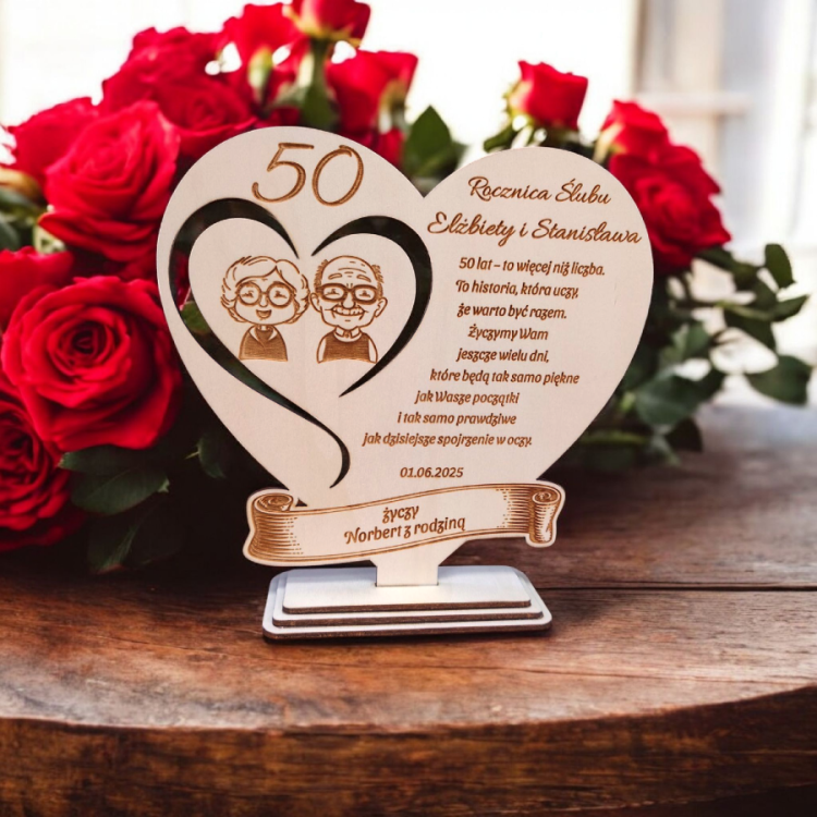 Statuetka serce sklejka okazje tło