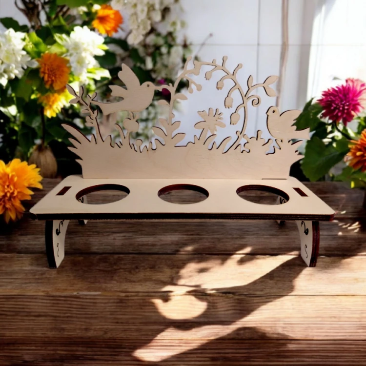 Stojak na pisanki ptaszki