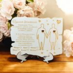 Ramka dla Babci i Dziadka ze sklejki personalizowana różne wzory 20x15,5 cm