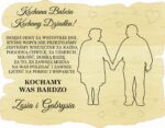 Ramka dla Babci i Dziadka ze sklejki personalizowana różne wzory 20x15,5 cm - obrazek 9