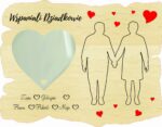 Ramka dla Babci i Dziadka ze sklejki personalizowana różne wzory 20x15,5 cm - obrazek 8