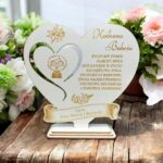 Statuetka dla Babci/Dziadka ze sklejki personalizowana 16x16 xm