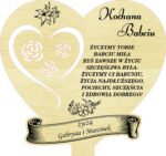 Statuetka dla Babci/Dziadka ze sklejki personalizowana 16x16 xm - obrazek 7