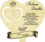 Statuetka dla Babci/Dziadka ze sklejki personalizowana 16x16 xm - obrazek 6