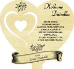 Statuetka dla Babci/Dziadka ze sklejki personalizowana 16x16 xm - obrazek 4