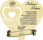 Statuetka dla Babci/Dziadka ze sklejki personalizowana 16x16 xm - obrazek 5
