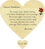 Serce ze sklejki dla Babci i Dziadka zawieszka personalizowane 15x13 cm - obrazek 2