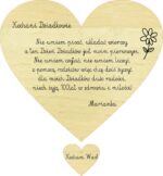 Serce ze sklejki dla Babci i Dziadka zawieszka personalizowane 15x13 cm - obrazek 3