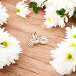Gołębica z IHS sklejka grawerowana scrapka 3 cm - do DIY i rękodzieła
