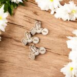 Gołębica z IHS sklejka grawerowana scrapka 3 cm - do DIY i rękodzieła - obrazek 2