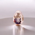 Drewniana Pisanka w kwiatki / scrapka sklejka 6x4 cm - obrazek 5