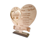 Statuetka serce na rocznicę jubileusz prezent okazje grawer personalizowany 19x18 cm - obrazek 6