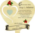 Statuetka serce na rocznicę jubileusz prezent okazje grawer personalizowany 19x18 cm - obrazek 11