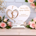 Statuetka serce na rocznicę jubileusz prezent okazje grawer personalizowany 19x18 cm - obrazek 5