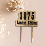 Topper z akrylu lustrzanego Limited Edition Personalizowany 13cm