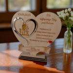 Statuetka serce na rocznicę jubileusz prezent okazje grawer personalizowany 19x18 cm - obrazek 4